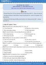 Đề thi học kì 2 Sinh 10 Chân trời sáng tạo - Đề số 9